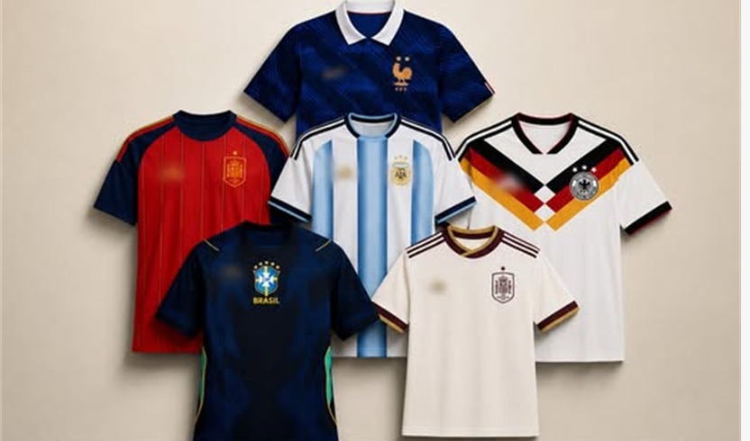 National team football jerseys
